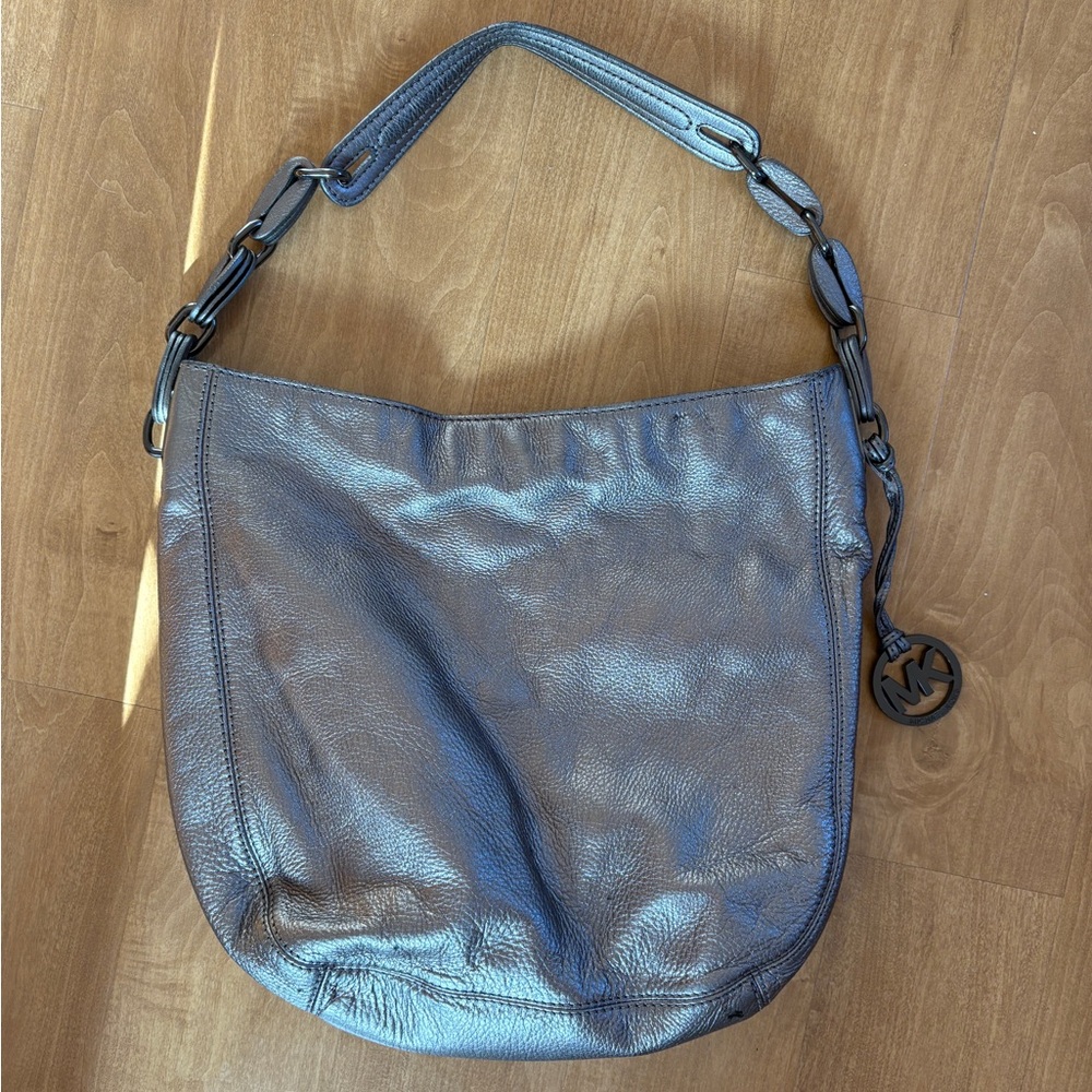 Michael Kors Metallic Gray Bag
